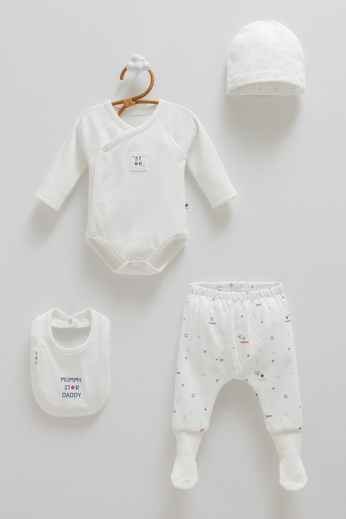 [ZU2125] طقم حديث ولادة 4 Family star