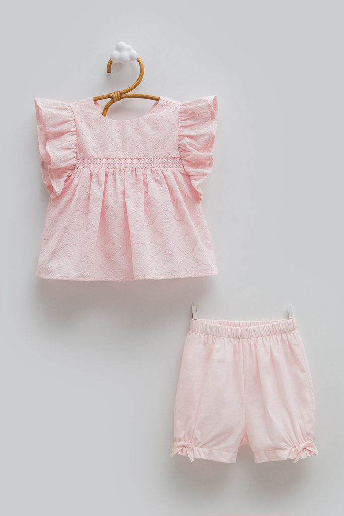 [TKK2279.PEMBE.62-68] طقم قطعتين - Nice Baby - Pink (3-6 Months)