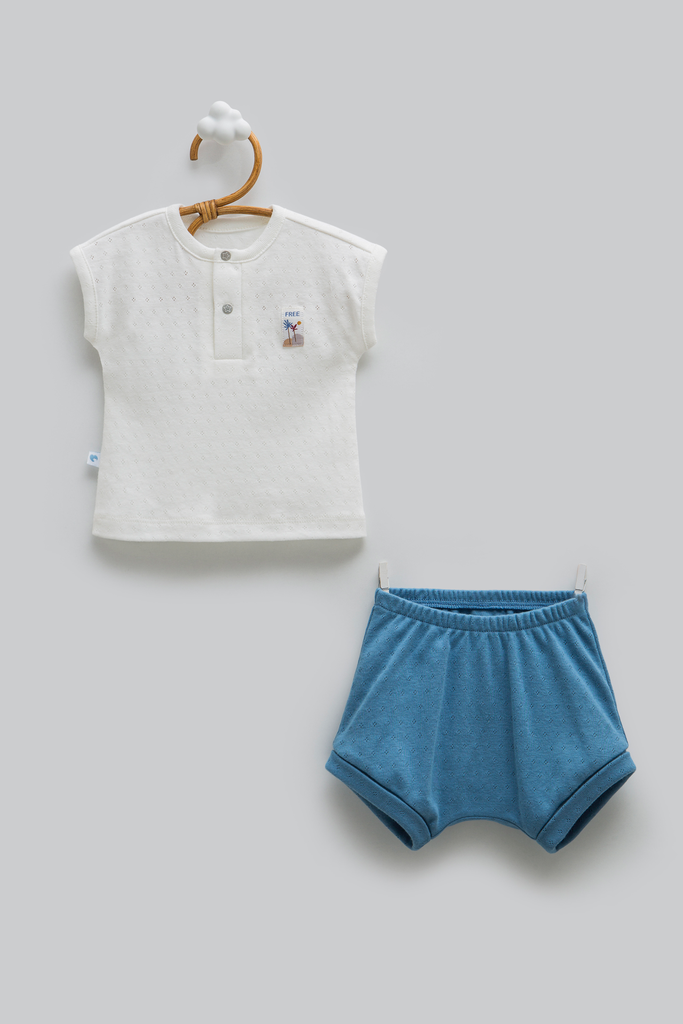 طقم صيفي HELLO BABY-INDIGO