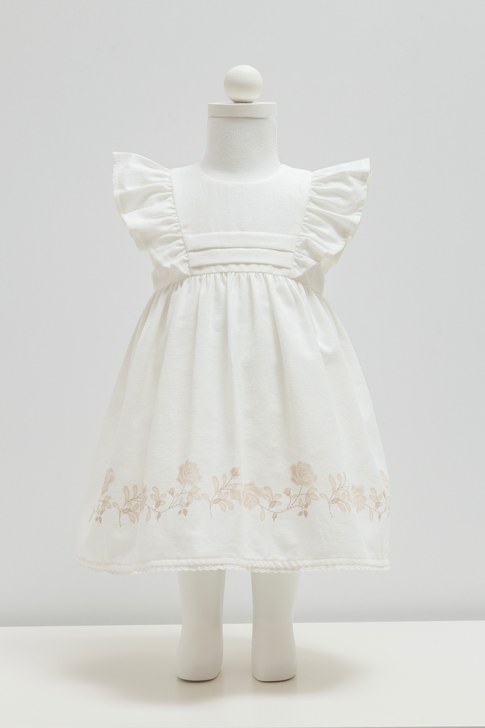 [ELB2431.EKRU.62-68] فستان - Mini Lady 2 - White (3-6 Months)