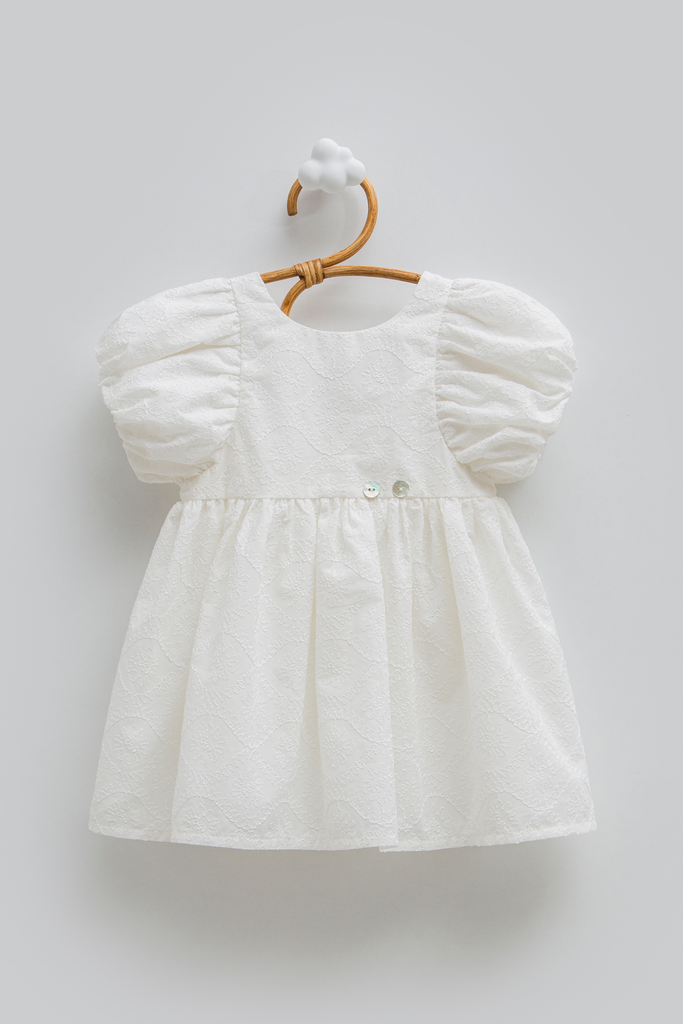 [ELB2280.EKRU.62-68] فستان - Nice Baby - ابيض (3-6 Months)