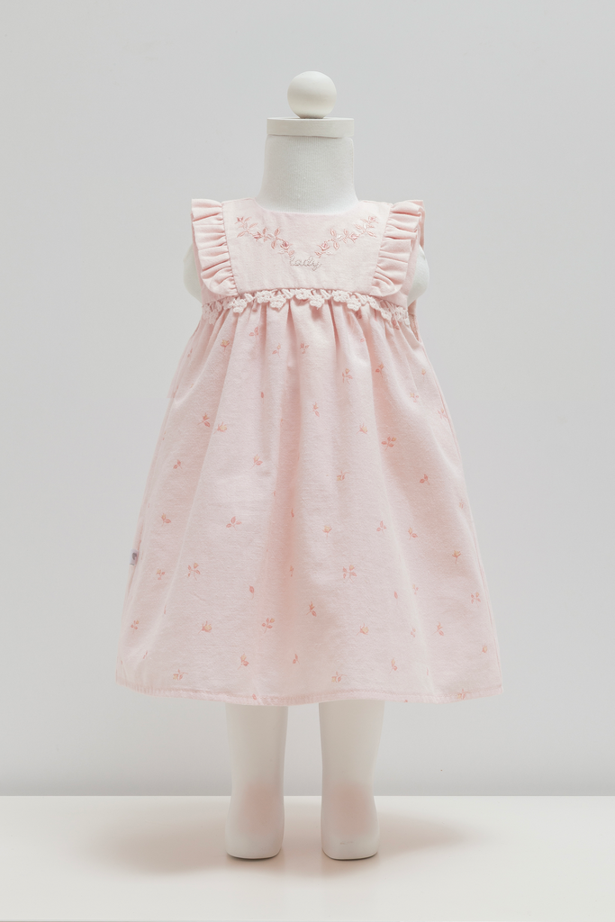 [JIK2434.PEMBE.62-68] فستان - Mini Lady  - Pink (3-6 Months)