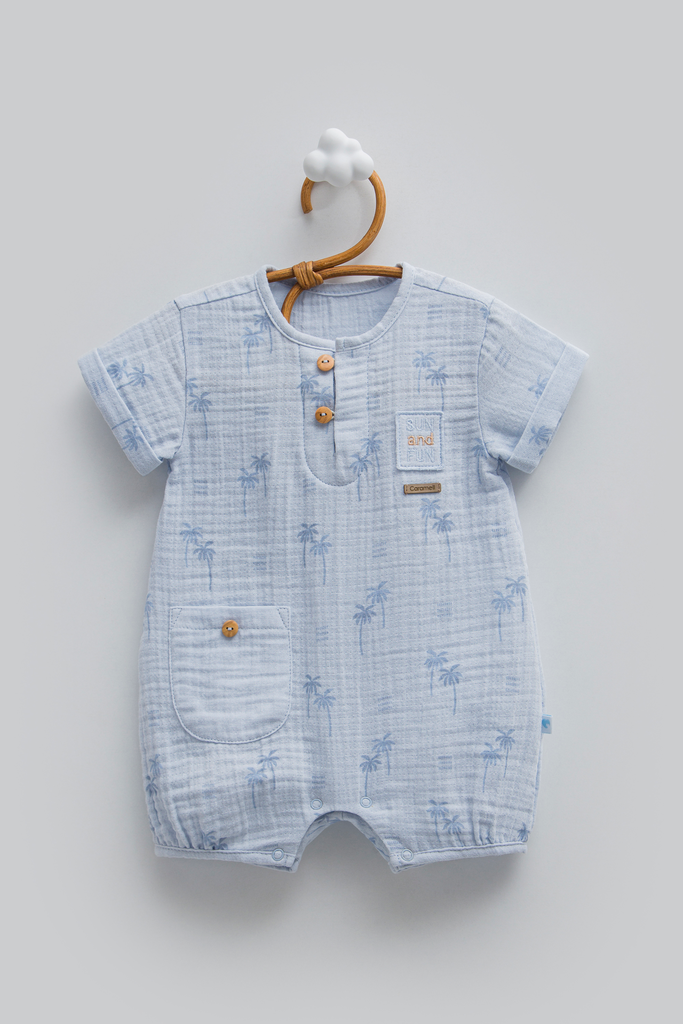 [TE1725.MAVI.56-62] أفرهول صيفي -Free Boy - Blue (1-3 Months)