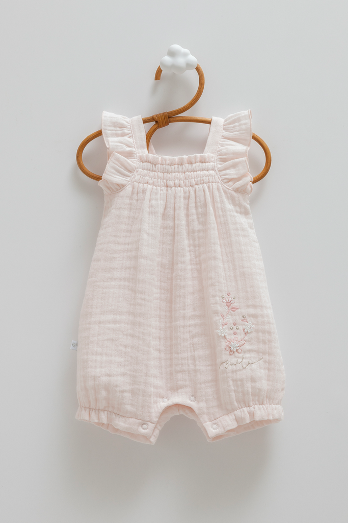 [TK2400.PEMBE.56-62] أفرهول بيبي صيفي - Rose (1-3 Months)