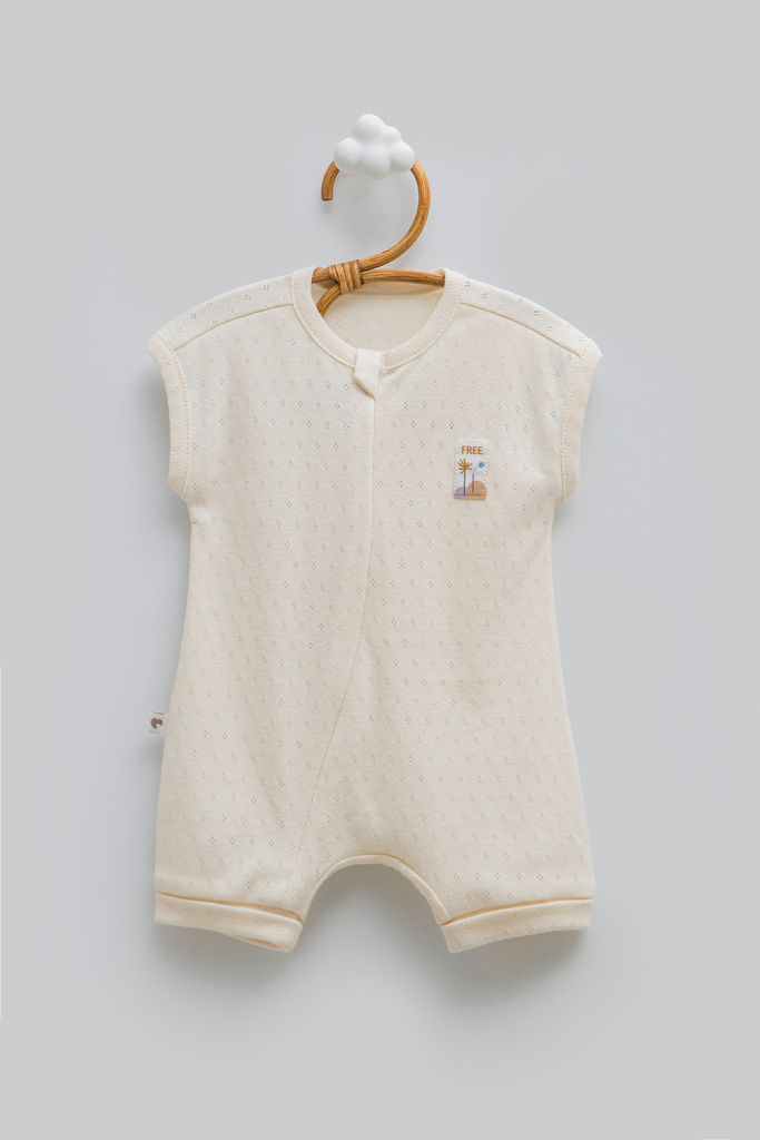 [TE2379.BEJ.50-56] أفرهول Hello baby-BEJ (0-1 Months)