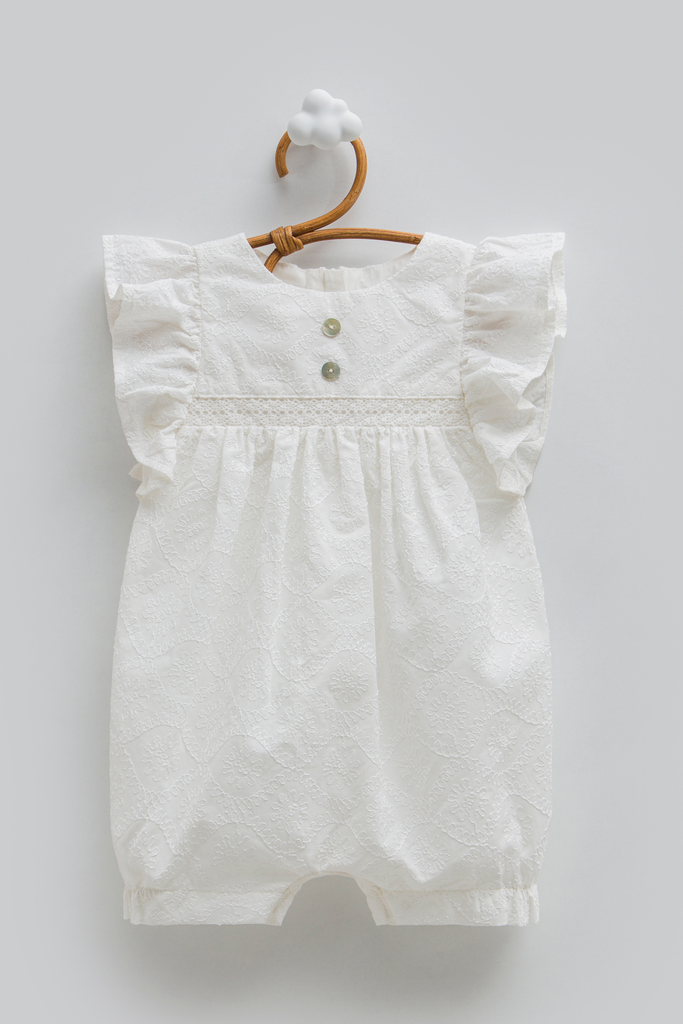 [TK2278.EKRU.62-68] Nice Baby أفرهول - White (3-6 Months)