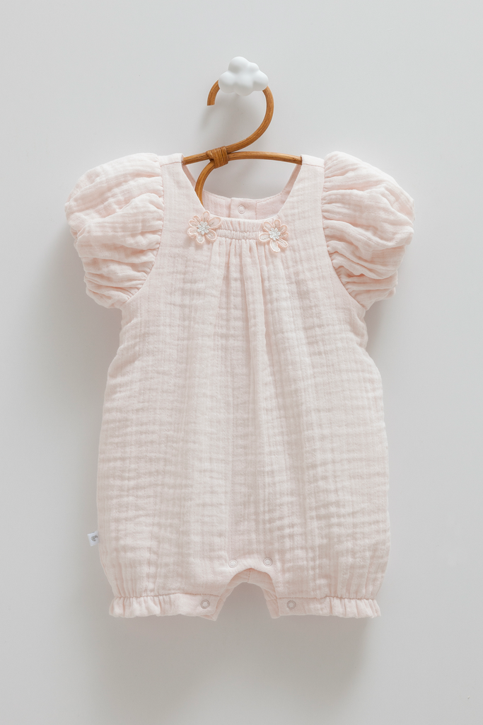 [TK2401.PEMBE.62-68] أفرهول صيفي - Smile - Pink (3-6 Months)
