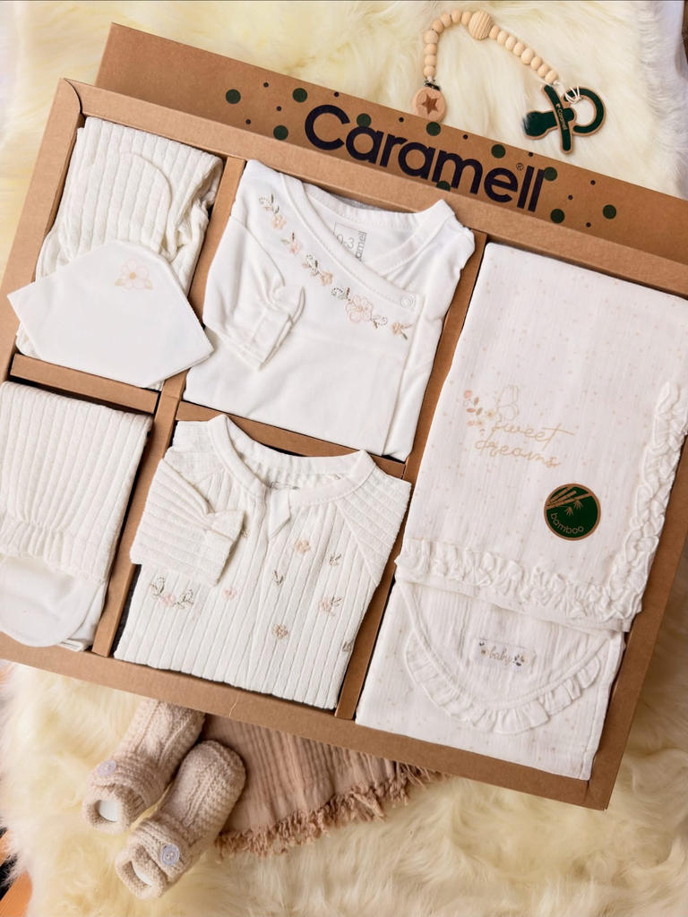 [ZK2390.EKRU.56-62.] طقم استقبال 10 قطع - 0-3 أشهر EKRU