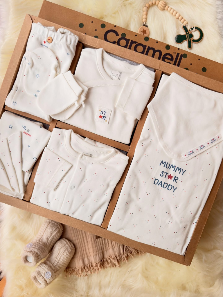 [ZU2326.EKRU.56-62.] طقم استقبال10 قطع 0-3 أشهر - EKRU