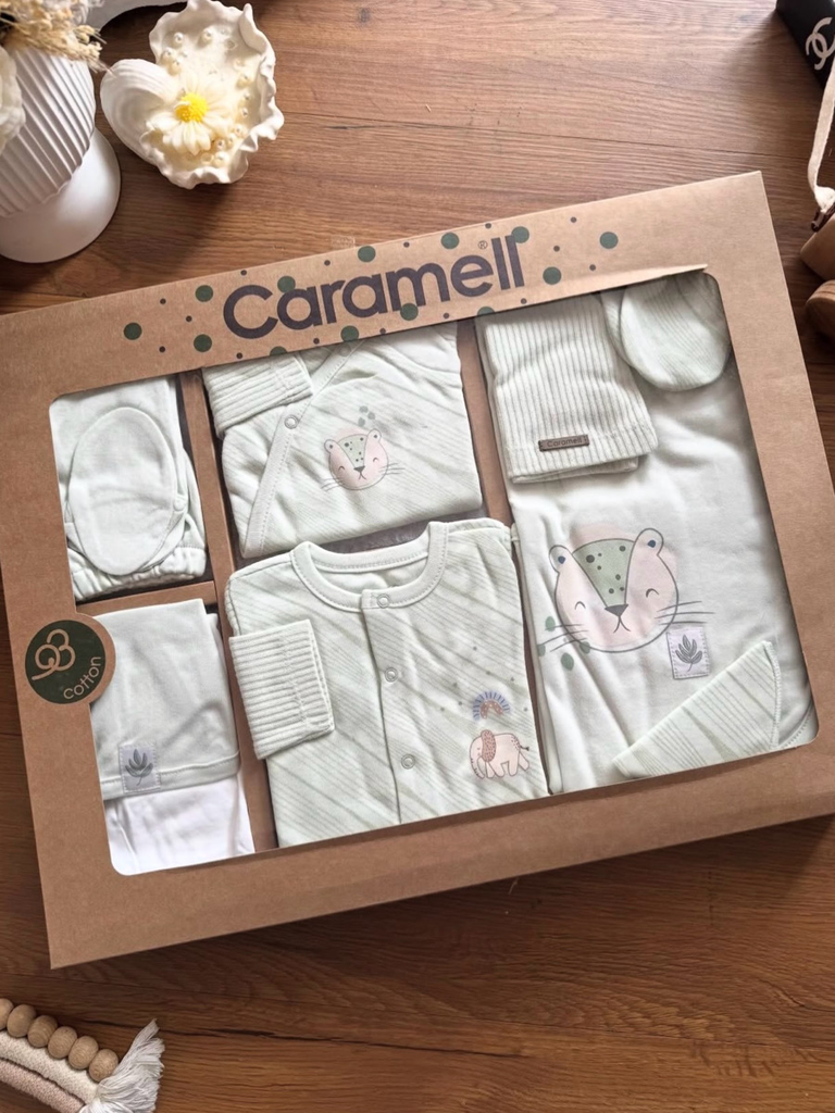 [ZE2009.YESIL.56-62] طقم استقبال 10 قطع 0-3 أشهر Green