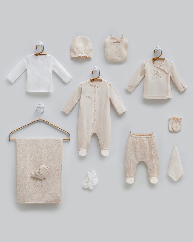 طقم استقبال10 قطع 0-3 أشهر - BEJ