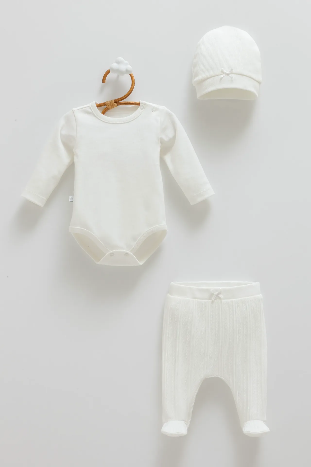 [BPS1939.EKRU.50-56] طقم 3 قطع - EKRU (0-1 Months)