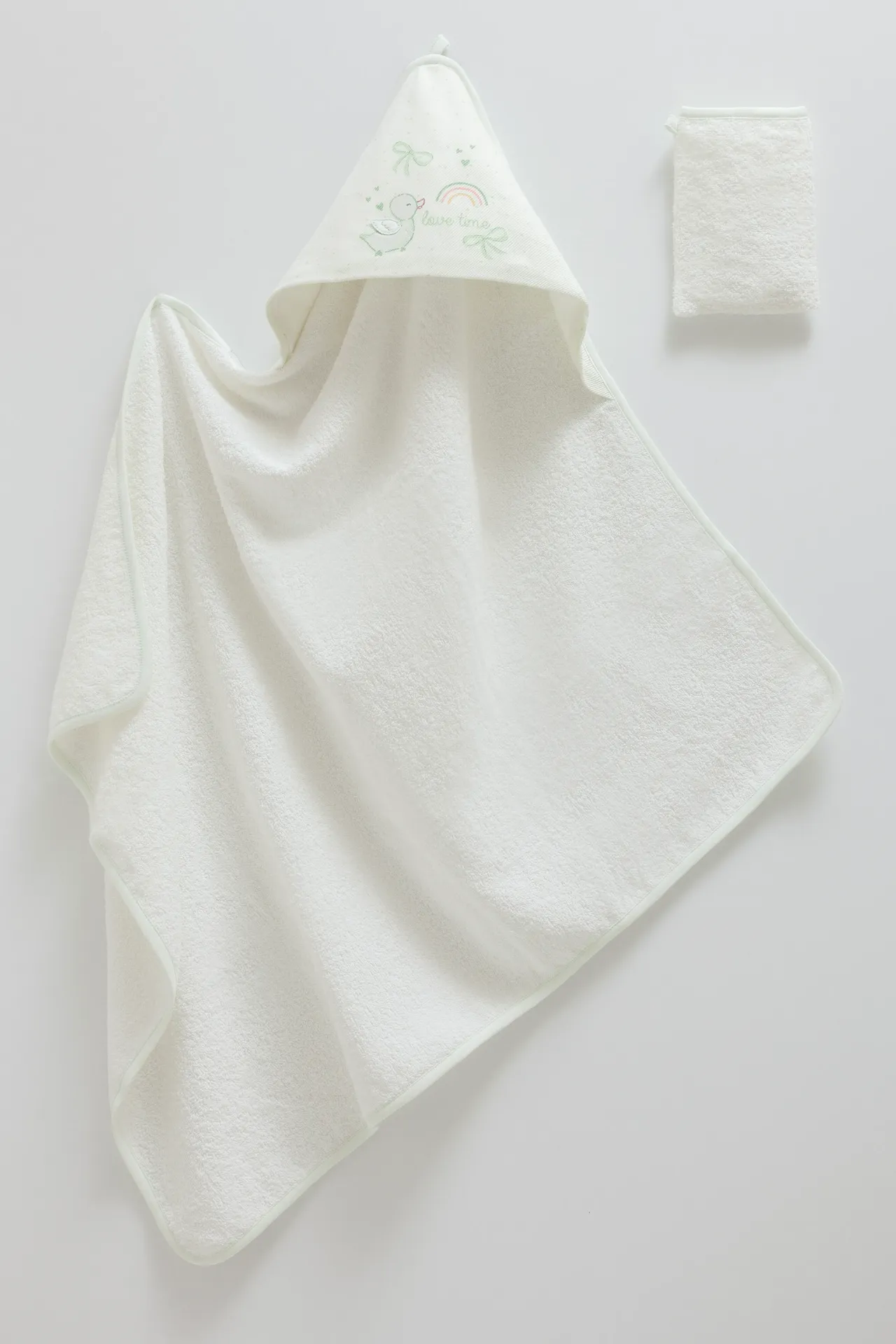 طقم منشفة بيبي-Green.82x90