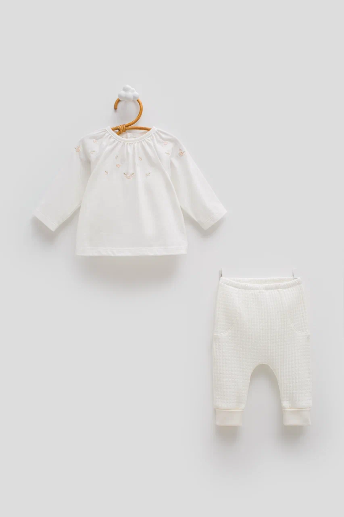 طقم بناتي Only Flower 1- ECRU