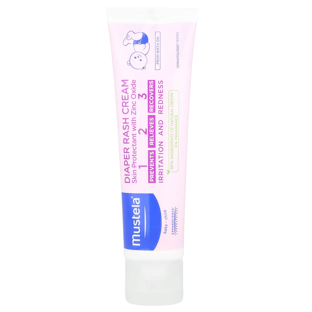 [BarrierCream100ml] Mustela Vitamin Barrier Cream 100ml - كريم تغيير الحفاضات