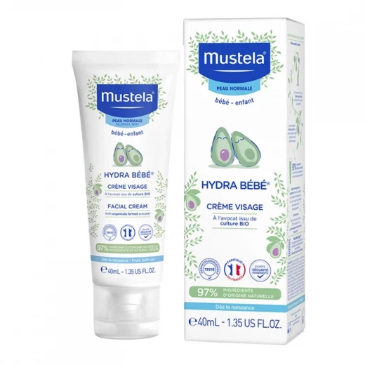 [BebeFacialCream40ml] Mustela Facial Cream 40ml -  كريم الوجه هايدرا بيبي