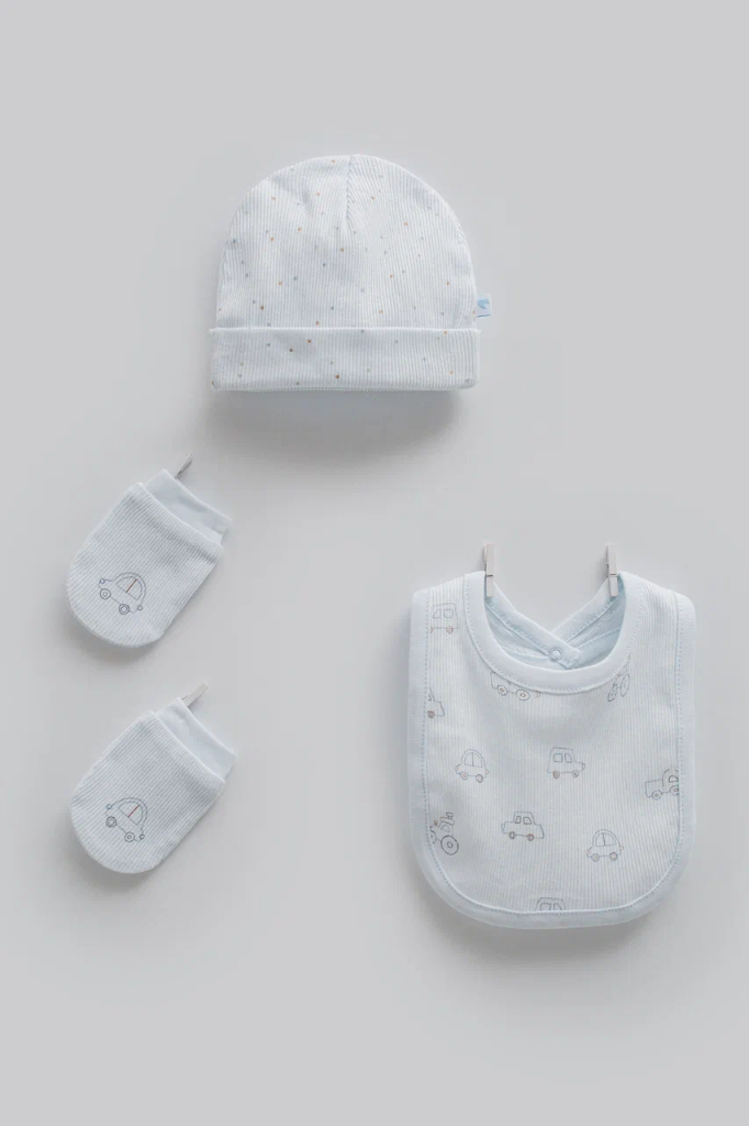 طقم طاقية -First Care- MAVI