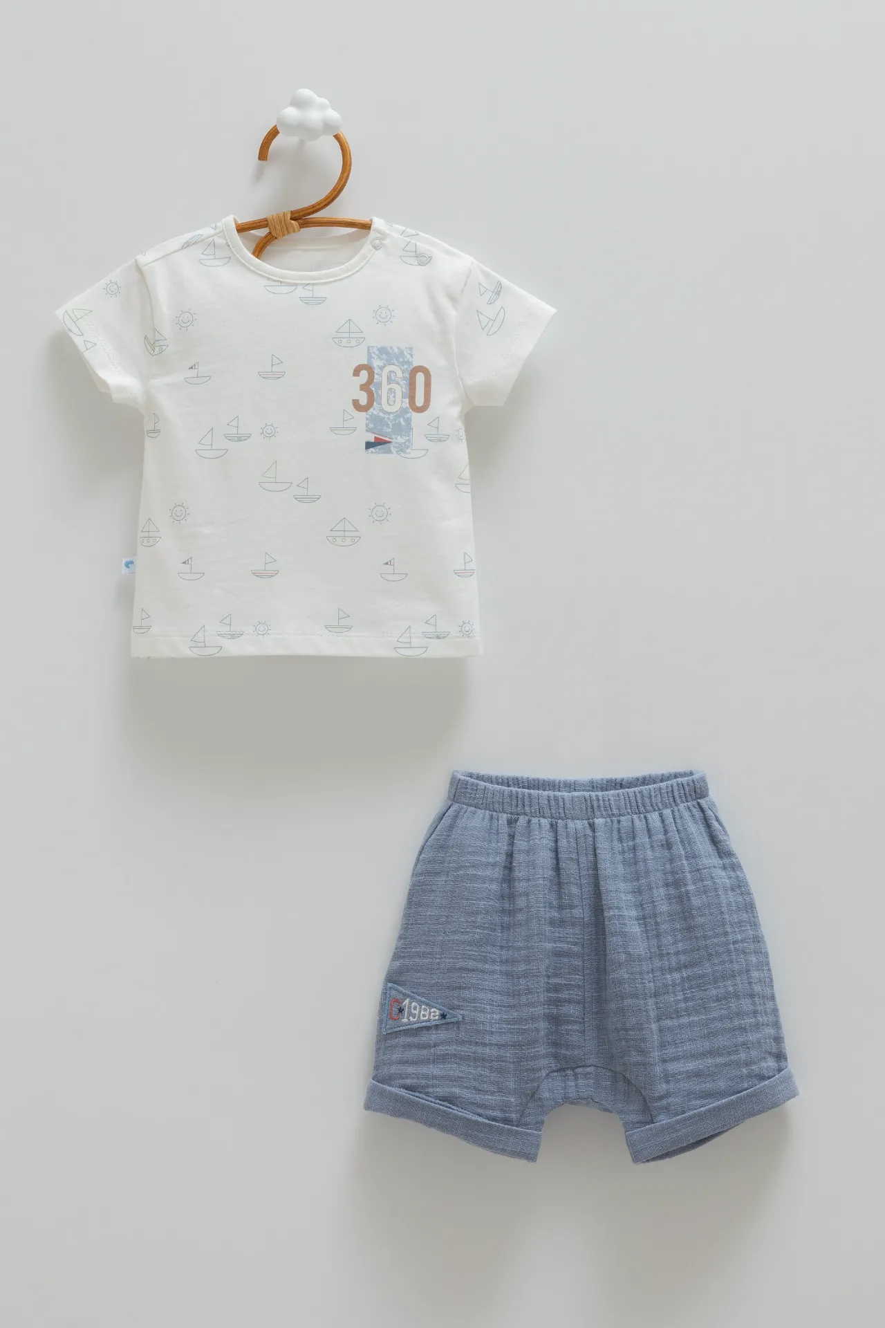 طقم شورت - Hello Summer 1 - INDIGO