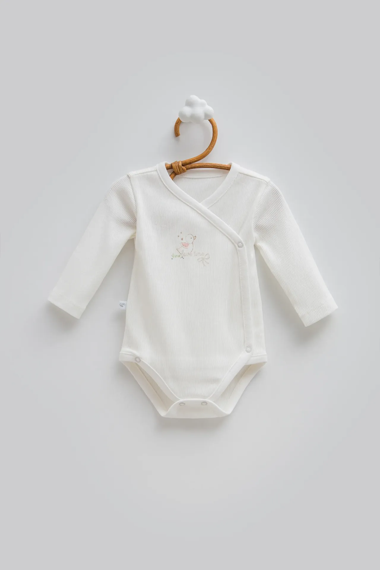 [BK2257.EKRU.50-56] تبان بيبي كم - Love Time (0-1 Months)