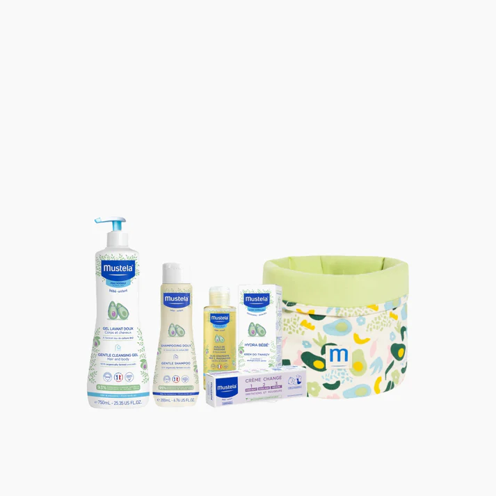 سلة موستيلا للعناية بالطفل (Mustela My Baby Basket)بكج