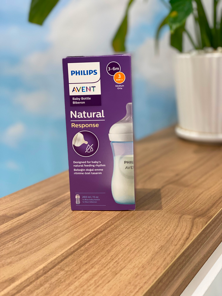 Philips Avent BOTTLE NAT 3.0 9OZ BLUE 1P